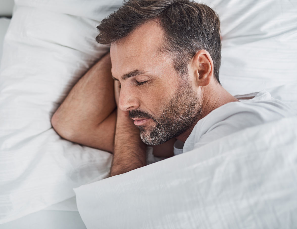 sleep apnea patient sleeping